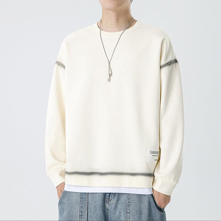 Gradient Color Stripe Sweatshirt