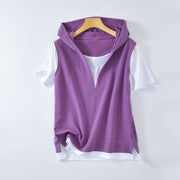Double Layer Hooded T-Shirt