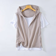 Double Layer Hooded T-Shirt