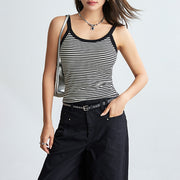 Striped Tank Top With Pad
