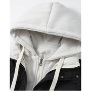 Double Layer Hooded Down Cotton Jacket