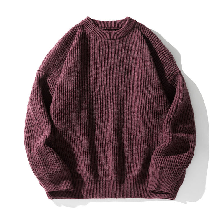 Loose Solid Color Sweater