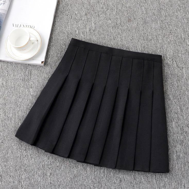 Pleated Lining Mini Skirt