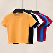 Solid Color Short T-Shirt