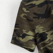 Camouflage Bow Tie T-Shirt