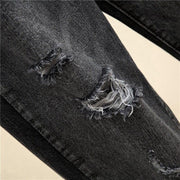 Shredded Tapered Jeans