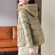 Short Style Hooded Down Jacket