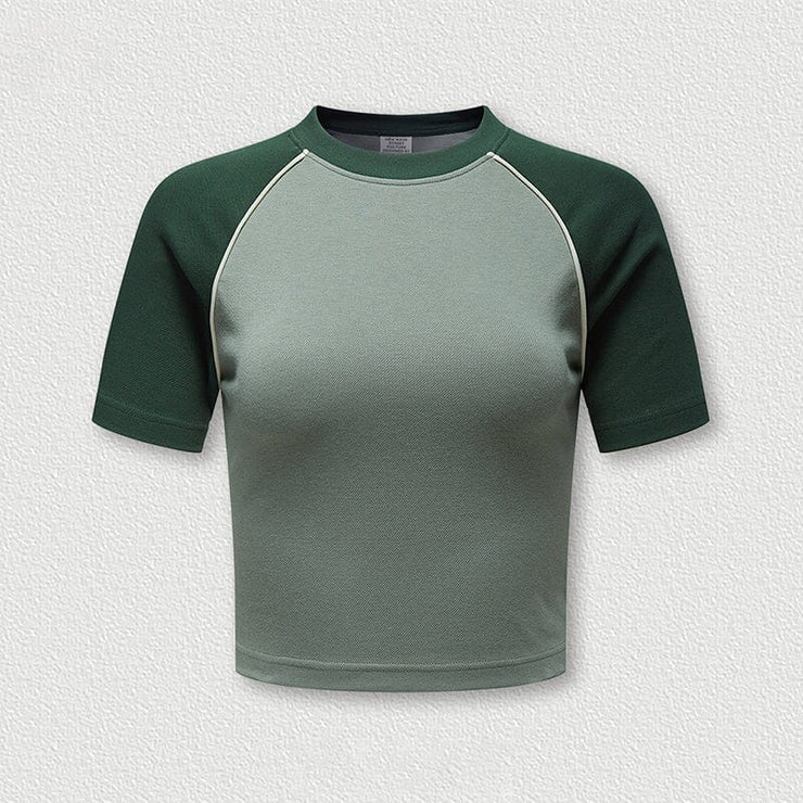 Colorblock Raglan Sleeve T-Shirt