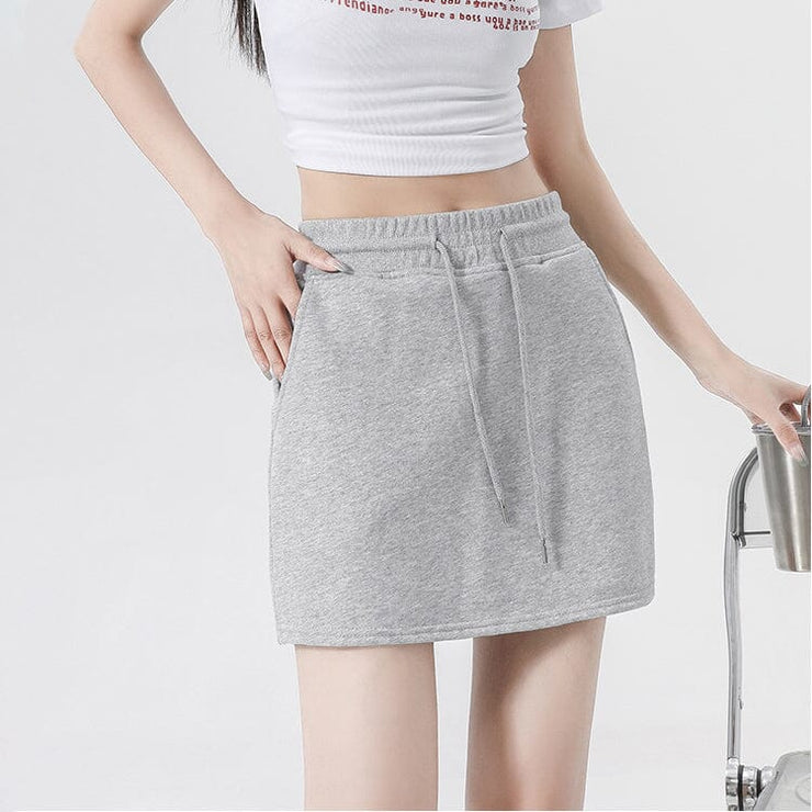 Mini Skirt With Lining Shorts