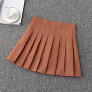 Pleated Lining Mini Skirt