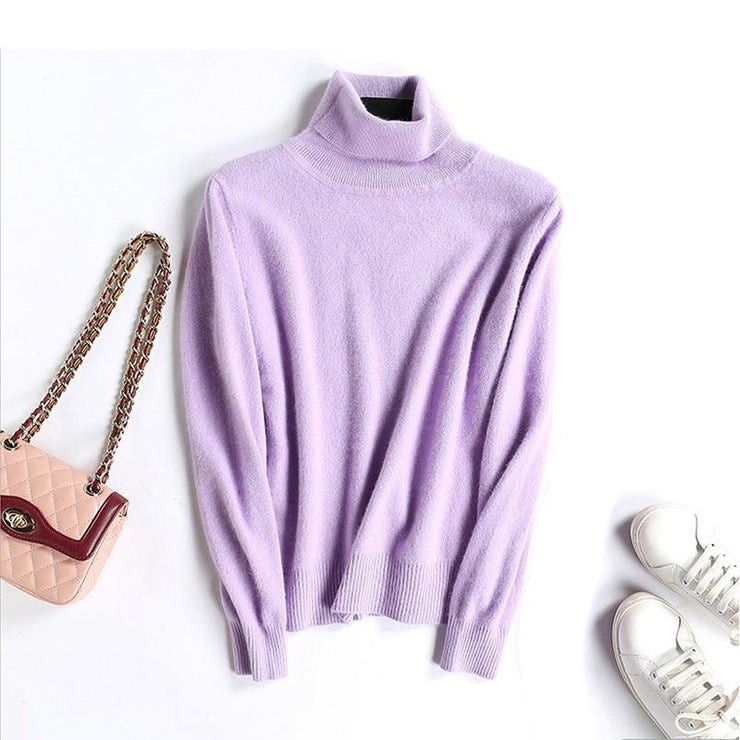 Stand Collar Pullover Sweater